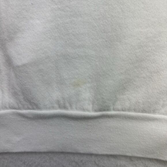 Vintage Christmas Sweatshirt Womens Large L White Gymnasts Beam on The Holidays - Picture 12 of 13